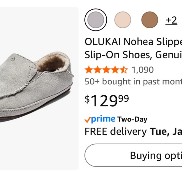 OluKai Women's Gray Slip-On Shoes - Picture 2 of 6